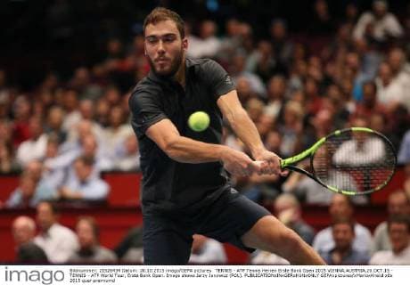 TENNIS - ATP Tennis Herren Erste Bank Open 2015 VIENNA,AUSTRIA,20.OCT.15 - TENNIS - ATP World Tour, Erste Bank Open. Image shows Jerzy Janowicz (POL). GEPAxpictures xMarioxKneisl