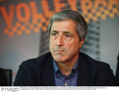 Volleyball, PK Berlin Recycling Volleys Volleyball Berlin 20.10.2015 DVL 1. Bundesliga Saison 2015 2016 Berlin recycling Volleys Kaweh Niroomand (Manager)