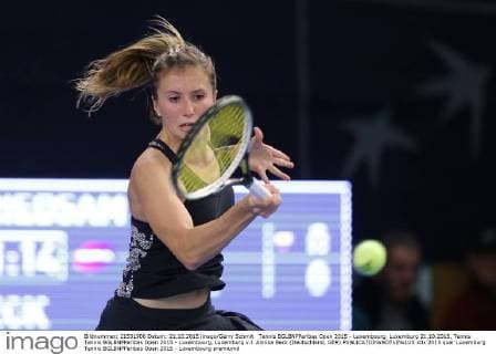 Tennis BGLBNPParibas Open 2015 - Luxembourg, Luxemburg 21.10.2015, Tennis Tennis BGLBNPParibas Open 2015 - Luxembourg, Luxemburg v.l. Annika Beck (Deutschland, GER) 