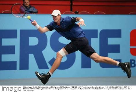 TENNIS - ATP Tennis Herren Erste Bank Open 2015 VIENNA,AUSTRIA,21.OCT.15 - TENNIS - ATP World Tour, Erste Bank Open. Image shows John Isner (USA). GEPAxpictures xMarioxKneisl