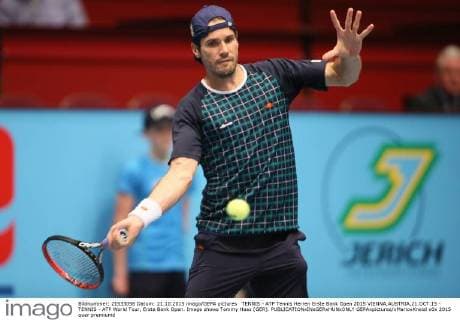 TENNIS - ATP Tennis Herren Erste Bank Open 2015 VIENNA,AUSTRIA,21.OCT.15 - TENNIS - ATP World Tour, Erste Bank Open. Image shows Tommy Haas (GER). GEPAxpictures xMarioxKneisl
