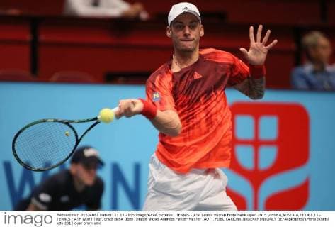 TENNIS - ATP Tennis Herren Erste Bank Open 2015 VIENNA,AUSTRIA,21.OCT.15 - TENNIS - ATP World Tour, Erste Bank Open. Image shows Andreas Haider-Maurer (AUT). GEPAxpictures xMarioxKneisl