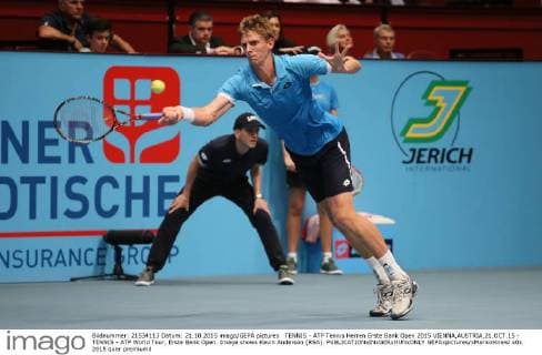TENNIS - ATP Tennis Herren Erste Bank Open 2015 VIENNA,AUSTRIA,21.OCT.15 - TENNIS - ATP World Tour, Erste Bank Open. Image shows Kevin Anderson (RSA). GEPAxpictures xMarioxKneisl