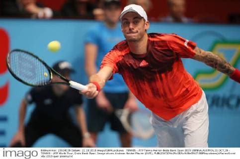 TENNIS - ATP Tennis Herren Erste Bank Open 2015 VIENNA,AUSTRIA,21.OCT.15 - TENNIS - ATP World Tour, Erste Bank Open. Image shows Andreas Haider-Maurer (AUT). GEPAxpictures xMarioxKneisl