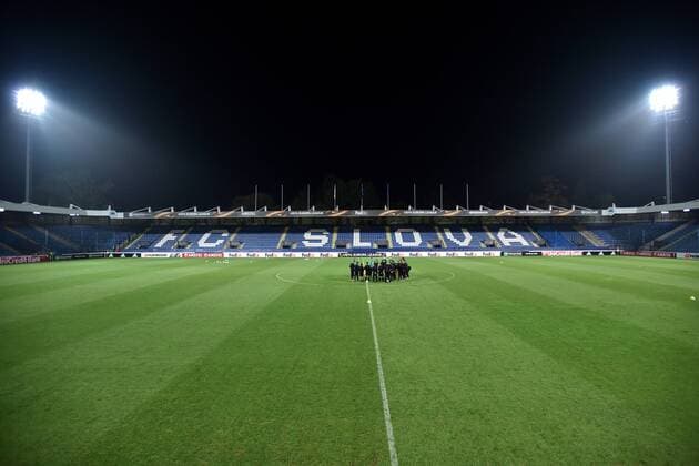 Players of Groningen pictured during the training before the European Football League 3rd round group F match Liberec in Liberec, Czech Republic, October 21, 2015. (CTKxPhoto RadekxPetrasek) CTKPhotoP201510210977701  PER 17