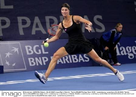 Tennis BGLBNPParibas Open 2015 - Luxembourg, Luxemburg 21.10.2015, Tennis Tennis BGLBNPParibas Open 2015 - Luxembourg, Luxemburg v.l.Mandy Minella (Luxembourg, Luxemburg, LUX) 