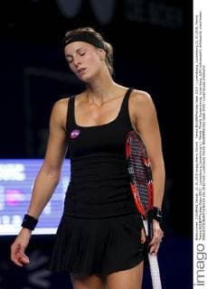 Tennis BGLBNPParibas Open 2015 - Luxembourg, Luxemburg 21.10.2015, Tennis Tennis BGLBNPParibas Open 2015 - Luxembourg, Luxemburg v.l. Mandy Minella (Luxembourg, Luxemburg, LUX) enttaeuscht, enttäuscht, unzufrieden 