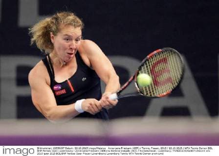 Anna-Lena Friedsam (GER) Tennis, Frauen, 2015 22.10.2015 WTA Tennis Damen BGL BNP Paribas Open Luxembourg - Anna-Lena Friedsam (GER) vs Stefanie Voegele (SUI) Kockelscheuer, Luxemburg 