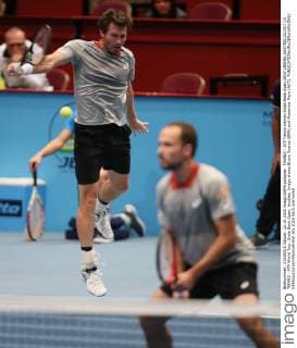 TENNIS - ATP Tennis Herren Erste Bank Open 2015 VIENNA,AUSTRIA,22.OCT.15 - TENNIS - ATP World Tour, Erste Bank Open, doubles. Image shows Bruno Soares (BRA) and Alexander Peya (AUT). GEPAxpictures xMarioxKneisl