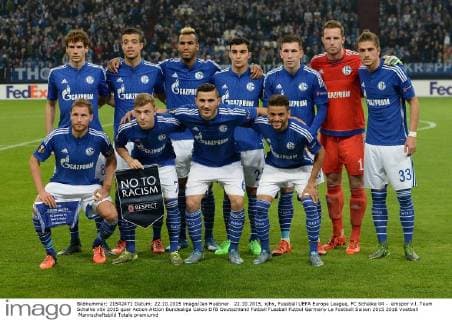 22.10.2015, xjhx, Fussball UEFA Europa League, FC Schalke 04 - emspor v.l. Team Schalke