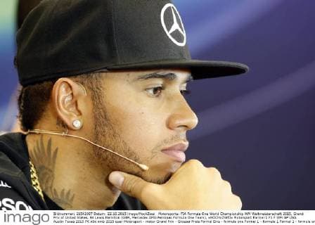 Motorsports: FIA Formula One World Championship WM Weltmeisterschaft 2015, Grand Prix of United States, 44 Lewis Hamilton (GBR, Mercedes AMG Petronas Formula One Team), xHOCHxZWEIx