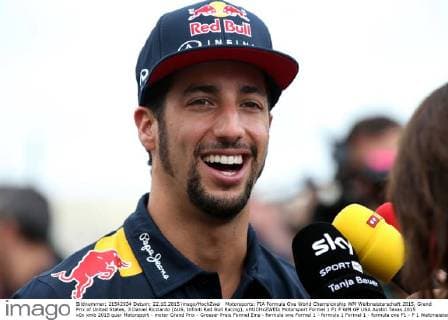 Motorsports: FIA Formula One World Championship WM Weltmeisterschaft 2015, Grand Prix of United States, 3 Daniel Ricciardo (AUS, Infiniti Red Bull Racing), xHOCHxZWEIx