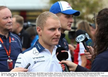 Motorsports: FIA Formula One World Championship WM Weltmeisterschaft 2015, Grand Prix of United States, 77 Valtteri Bottas (FIN, Williams Martini Racing), xHOCHxZWEIx