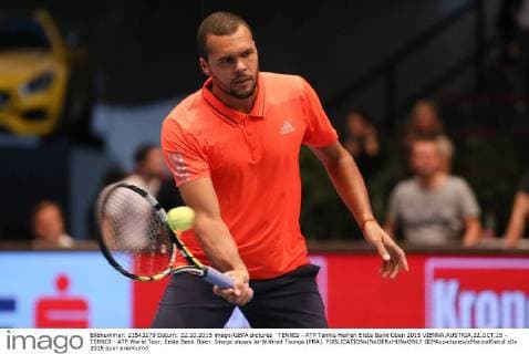 TENNIS - ATP Tennis Herren Erste Bank Open 2015 VIENNA,AUSTRIA,22.OCT.15 - TENNIS - ATP World Tour, Erste Bank Open. Image shows Jo-Wilfried Tsonga (FRA). GEPAxpictures xMarioxKneisl