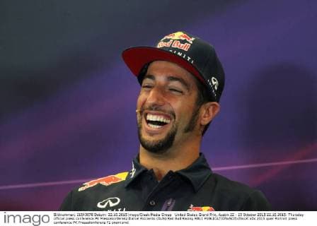 United States Grand Prix, Austin 22 - 25 October 2015 22.10.2015- Thursday official press conference PK Pressekonferenz Daniel Ricciardo (AUS) Red Bull Racing RB11 