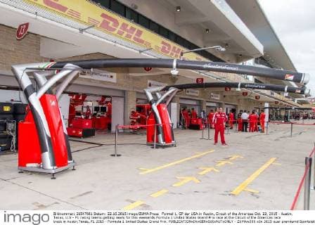 Formel 1, GP der USA in Austin, Circuit of the Americas Oct. 22, 2015 - Austin, Texas, U.S - F1 racing teams getting ready for this weekends Formula 1 United States Grand Prix race at the Circuit of the Americas race track in Austin,Texas. F1 2015 - Formula 1 United States Grand Prix. - ZUMAw300