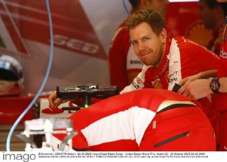 United States Grand Prix, Austin 22 - 25 October 2015 22.10.2015- Sebastian Vettel (GER) Scuderia Ferrari SF15-T 