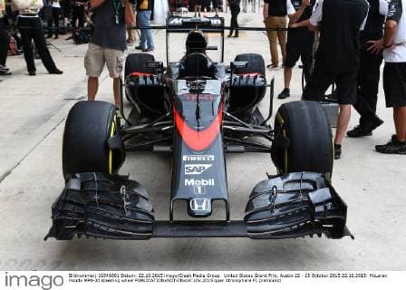 United States Grand Prix, Austin 22 - 25 October 2015 22.10.2015- McLaren Honda MP4-30 steerling wheel 