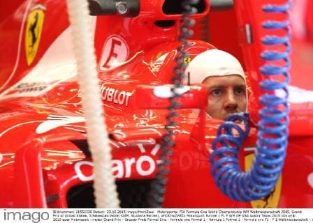 Motorsports: FIA Formula One World Championship WM Weltmeisterschaft 2015, Grand Prix of United States, 5 Sebastian Vettel (GER, Scuderia Ferrari), xHOCHxZWEIx