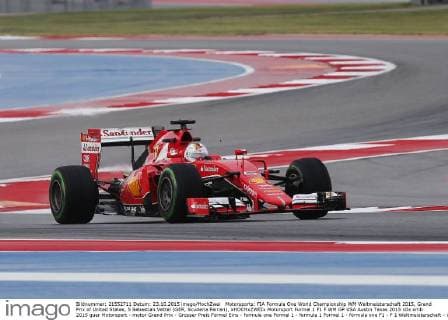 Motorsports: FIA Formula One World Championship WM Weltmeisterschaft 2015, Grand Prix of United States, 5 Sebastian Vettel (GER, Scuderia Ferrari), xHOCHxZWEIx