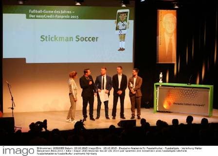 23.10.2015 - Deutsche Akademie für Fussballkultur - Fussballgala - Verleihung Walter Bensemann Preis 2015 JüRa - Sieger 2015 Stickman Soccer