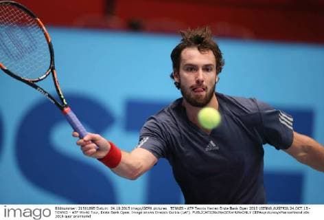 TENNIS - ATP Tennis Herren Erste Bank Open 2015 VIENNA,AUSTRIA,24.OCT.15 - TENNIS - ATP World Tour, Erste Bank Open. Image shows Ernests Gulbis (LAT). GEPAxpictures xMarioxKneisl