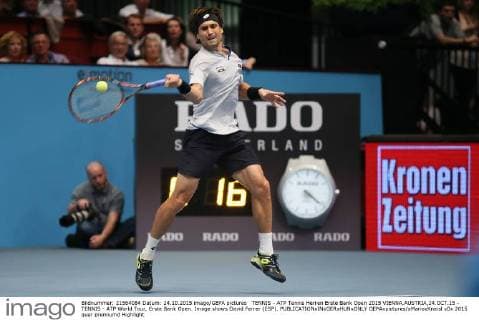 TENNIS - ATP Tennis Herren Erste Bank Open 2015 VIENNA,AUSTRIA,24.OCT.15 - TENNIS - ATP World Tour, Erste Bank Open. Image shows David Ferrer (ESP). GEPAxpictures xMarioxKneisl