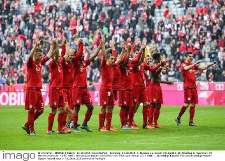 Samstag, 24.10.2015, 1. Bundesliga, Saison 2015 2016, 10. Spieltag in Muenchen, FC Bayern Muenchen - 1 FC Koeln, schlussjubel Bayern DeFodi507