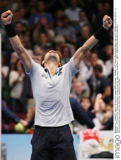 TENNIS - ATP Tennis Herren Erste Bank Open 2015 VIENNA,AUSTRIA,24.OCT.15 - TENNIS - ATP World Tour, Erste Bank Open. Image shows the rejoicing of David Ferrer (ESP). GEPAxpictures xMarioxKneisl