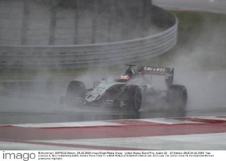 United States Grand Prix, Austin 22 - 25 October 2015 24.10.2015- free practice 3, Nico Hulkenberg (GER) Sahara Force India F1 VJM08 