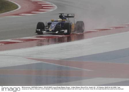 United States Grand Prix, Austin 22 - 25 October 2015 24.10.2015- free practice 3, Marcus Ericsson (SUE) Sauber C34 