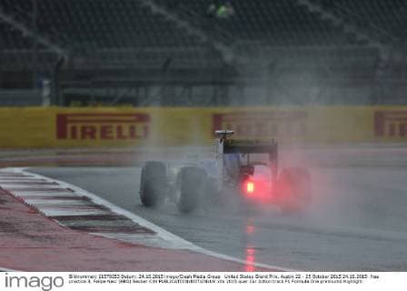 United States Grand Prix, Austin 22 - 25 October 2015 24.10.2015- free practice 3, Felipe Nasr (BRA) Sauber C34 