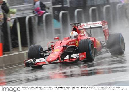 United States Grand Prix, Austin 22 - 25 October 2015 24.10.2015- free practice 3, Sebastian Vettel (GER) Scuderia Ferrari SF15-T 