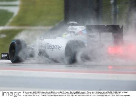 Oct. 24, 2015 - Austin, Texas, U.S - Williams driver FELIPE MASSA (19) of Brazil in action during the final practice session before the Formula 1 United States Grand Prix race at the Circuit of the Americas race track in Austin,Texas. F1 2015 - Formula 1 United States Grand Prix. - ZUMAw300