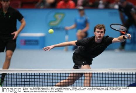 TENNIS - ATP Tennis Herren Erste Bank Open 2015 VIENNA,AUSTRIA,25.OCT.15 - TENNIS - ATP World Tour, Erste Bank Open. Image shows Jamie Murray (GBR) and John Peers (AUS). GEPAxpictures xMarioxKneisl