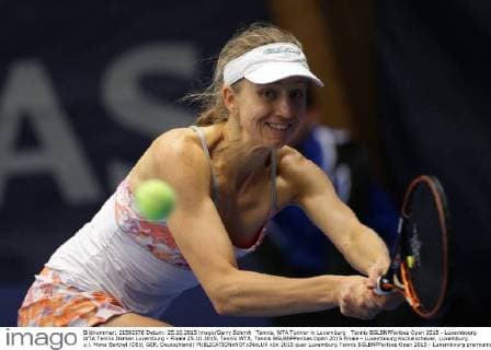 Tennis, WTA Turnier in Luxemburg Tennis BGLBNPParibas Open 2015 - Luxembourg WTA Tennis Damen Luxemburg - Finale 25.10.2015, Tennis WTA, Tennis BGLBNPParibas Open 2015 Finale - Luxembourg Kockelscheuer, Luxemburg v.l. Mona Barthel (DEU, GER, Deutschland) 
