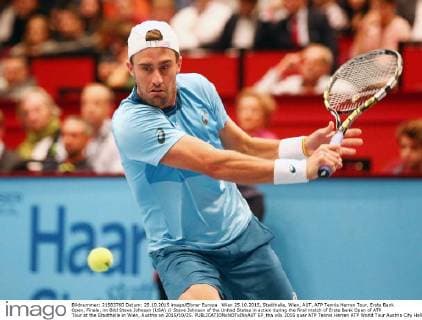 Wien 25.10.2015, Stadthalle, Wien, AUT, ATP Tennis Herren Tour, Erste Bank Open, Finale, im Bild Steve Johnson (USA) Steve Johnson of the United States in action during the final match of Erste Bank Open of ATP Tour at the Stadthalle in Wien, Austria on 2015 10 25.  EP_tha  