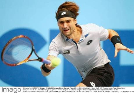 Wien 25.10.2015, Stadthalle, Wien, AUT, ATP Tennis Herren Tour, Erste Bank Open, Finale, im Bild David Ferrer (ESP) David Ferrer of Spain in action during the final match of Erste Bank Open of ATP Tour at the Stadthalle in Wien, Austria on 2015 10 25.  EP_tha  