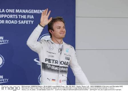 Oct. 25, 2015 - Austin, Texas, U.S - NICO ROSBERG of Germany and Mercedes AMG Petronas F1 Team is seen after the qualifying session of the 2015 Formula 1 United States Grand Prix at Circuit of the Americas, in Austin, Texas, U.S. F1 2015 - United States Grand Prix - Qualifying - ZUMAg147