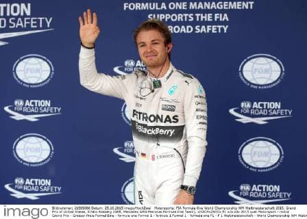 Motorsports: FIA Formula One World Championship WM Weltmeisterschaft 2015, Grand Prix of United States, 6 Nico Rosberg (GER, Mercedes AMG Petronas Formula One Team), xHOCHxZWEIx