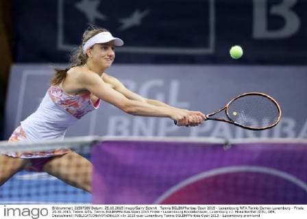 Tennis BGLBNPParibas Open 2015 - Luxembourg WTA Tennis Damen Luxemburg - Finale 25.10.2015, Tennis WTA, Tennis BGLBNPParibas Open 2015 Finale - Luxembourg Kockelscheuer, Luxemburg v.l. Mona Barthel (DEU, GER, Deutschland) 