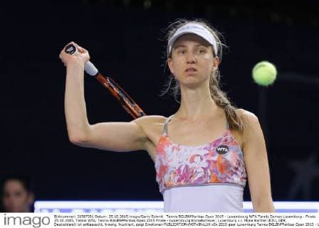 Tennis BGLBNPParibas Open 2015 - Luxembourg WTA Tennis Damen Luxemburg - Finale 25.10.2015, Tennis WTA, Tennis BGLBNPParibas Open 2015 Finale - Luxembourg Kockelscheuer, Luxemburg v.l. Mona Barthel (DEU, GER, Deutschland) ist enttaeuscht, traurig, frustriert, zeigt Emotionen 