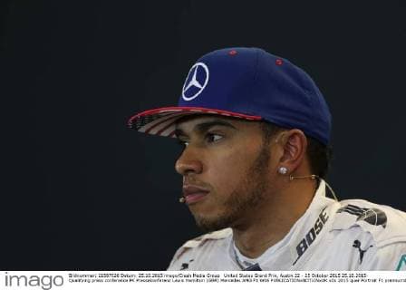 United States Grand Prix, Austin 22 - 25 October 2015 25.10.2015- Qualifying press conference PK Pressekonferenz Lewis Hamilton (GBR) Mercedes AMG F1 W06 