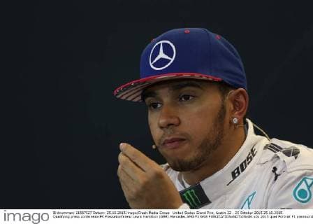United States Grand Prix, Austin 22 - 25 October 2015 25.10.2015- Qualifying press conference PK Pressekonferenz Lewis Hamilton (GBR) Mercedes AMG F1 W06 