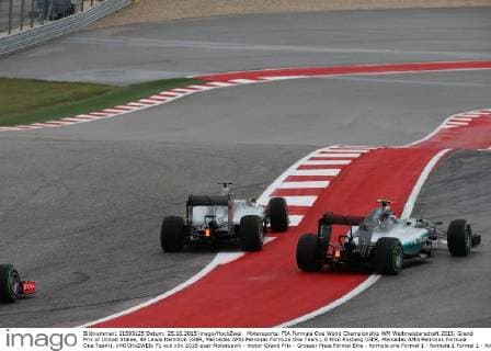 Motorsports: FIA Formula One World Championship WM Weltmeisterschaft 2015, Grand Prix of United States, 44 Lewis Hamilton (GBR, Mercedes AMG Petronas Formula One Team), 6 Nico Rosberg (GER, Mercedes AMG Petronas Formula One Team), xHOCHxZWEIx