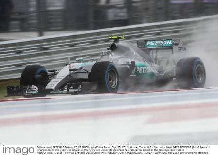 Oct. 25, 2015 - Austin, Texas, U.S - Mercedes driver NICO ROSBERG (6) of Germany in action during the qualifying session of the Formula 1 United States Grand Prix race at the Circuit of the Americas race track in Austin,Texas. F1 2015 - Formula 1 United States Grand Prix. - ZUMAw300