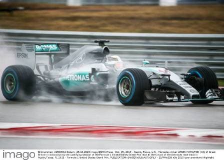 Oct. 25, 2015 - Austin, Texas, U.S - Mercedes driver LEWIS HAMILTON (44) of Great Britain in action during the qualifying session of the Formula 1 United States Grand Prix race at the Circuit of the Americas race track in Austin,Texas. F1 2015 - Formula 1 United States Grand Prix. - ZUMAw300