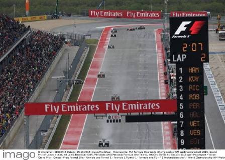 Motorsports: FIA Formula One World Championship WM Weltmeisterschaft 2015, Grand Prix of United States, 44 Lewis Hamilton (GBR, Mercedes AMG Petronas Formula One Team), xHOCHxZWEIx