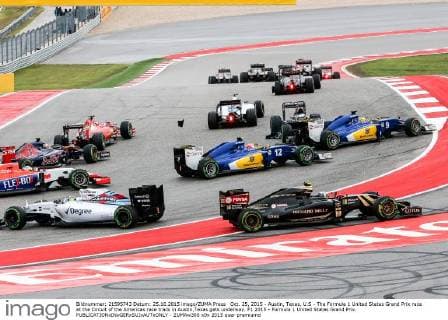 Oct. 25, 2015 - Austin, Texas, U.S - The Formula 1 United States Grand Prix race at the Circuit of the Americas race track in Austin,Texas gets underway. F1 2015 - Formula 1 United States Grand Prix. - ZUMAw300