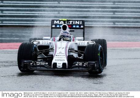 October 25, 2015: Valtteri Bottas (77) FIN driving a Williams car during the 2015 Formula 1 U.S. Grand Prix Sunday morning practice session at Circuit of the Americas, Austin, Texas. (Photo by Ken Murray Icon Sportswire) AUTO: OCT 25 F1 - United States Grand Prix Icon1510251039 EDITORIAL USE ONLY
